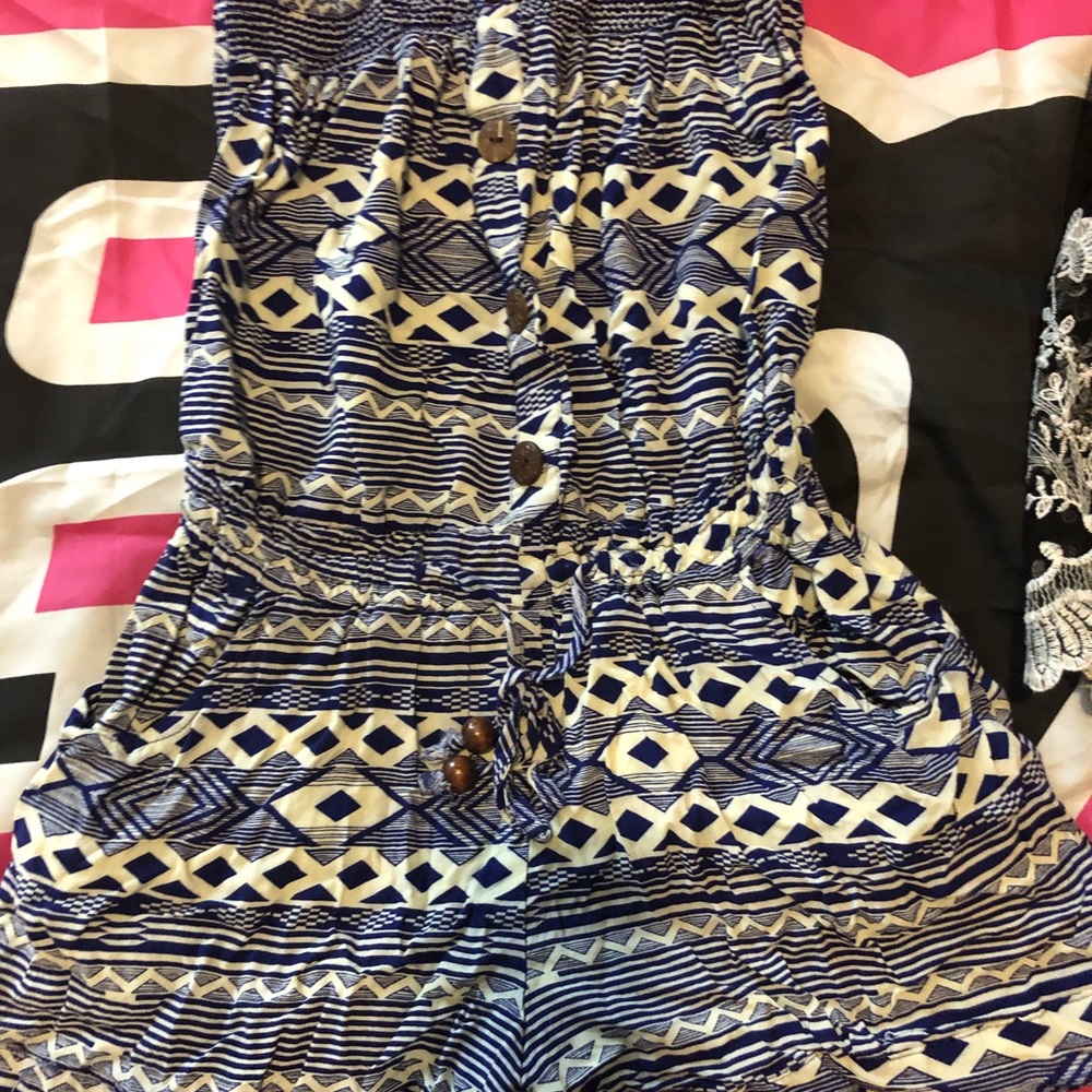 strapless romper